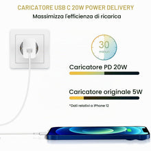 Carica l'immagine nel visualizzatore di Gallery, USB-C Power Adapter 20W per Apple, USB C Rapido Caricatore per iPhone 17 16 15 14 13 12 11/15 14 Pro/15 14 Pro Max/15 16