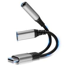 Carica l'immagine nel visualizzatore di Gallery, 2 in 1 Adattatore per Cuffie USB C e Ricarica, Jack da 3,5mm USB C Supporta PD 60W Ricarica Rapida &amp; Audio, Adaptateur C