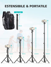 Carica l'immagine nel visualizzatore di Gallery, CIRYCASE 142cm Treppiede Smartphone Estensibile All-In-1 Bastone Selfie