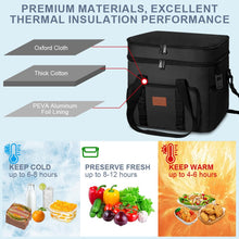Carica l'immagine nel visualizzatore di Gallery, Ainiv Borsa Termica 24L, Borsa per il Pranzo Portatile Impermeabile e Resistente Alle Perdite con Tracolla, Borsa da Pic
