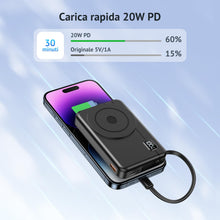 Carica l'immagine nel visualizzatore di Gallery, Magnetic Power Bank –10000 mAh Magnetico Powerbank for iPhone
