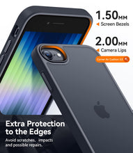Carica l'immagine nel visualizzatore di Gallery, CANSHN Cover Opaca per iPhone SE 3/2 (2022/2020) / 7/8 (4,7 Pollici), Custodia Traslucida Opaca Protettiva Sottile Antiu