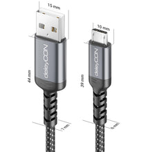 Carica l'immagine nel visualizzatore di Gallery, deleyCON 1,5m Cavo Micro USB Cavo di Ricarica e Dati per Ricarica e Sincronizzazione USB-A a Micro USB - Telefono Smartp