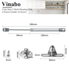 Carica l'immagine nel visualizzatore di Gallery, Vinabo 2 Molle a Gas 60N per Mobili