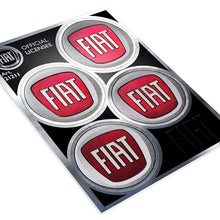 Carica l'immagine nel visualizzatore di Gallery, Fiat Adesivi Ufficiali 4 Loghi da 48 mm, 94 x 131 mm, Cromo