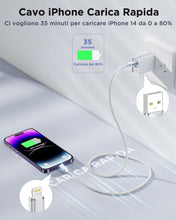 Carica l'immagine nel visualizzatore di Gallery, Aioneus Cavo iPhone, 1.8M Ricarica Filo Caricatore iPhone Carica Rapida Certificato MFi Lungo Cavo Lightning USB Caricab