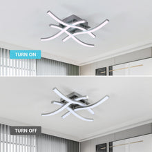 Carica l'immagine nel visualizzatore di Gallery, Plafoniera LED Soffitto, Grigio 24W 2700LM Bianco Freddo 6500K