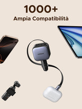 Carica l'immagine nel visualizzatore di Gallery, UGREEN Nexode 60W Caricatore Auto USB C Retrattile Accendisigari USB C 30W