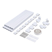 Carica l'immagine nel visualizzatore di Gallery, Amazon Basics Canalina Passacavi per Gestione Cavi Sotto la Scrivania, TV a Parete, Casa e Ufficio, 406,4cm, Bianco