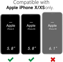 Carica l'immagine nel visualizzatore di Gallery, XTCASE Cover Magnetica per iPhone X / XS Traslucida Opaca, Nero