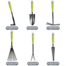 Carica l'immagine nel visualizzatore di Gallery, COM-FOUR® 6 Pezzi Set Attrezzi da Giardino da, Set da Giardino con Doppia
