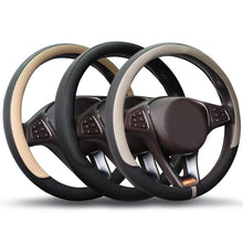 Carica l'immagine nel visualizzatore di Gallery, COFIT Coprivolante Auto in Pelle Microfibra Traspirante e Antiscivolo Copri Volante con Marcatura Centrale Copristerzo R