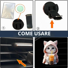 Carica l'immagine nel visualizzatore di Gallery, 3 Deodoranti per auto a forma di gatto, clip per bocchetta di ventilazione, diffusore per auto, diffusore per aromaterap