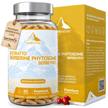 Carica l'immagine nel visualizzatore di Gallery, ALPS NATURE Berberine Fitosomada Berbevis® 600 mg – 60 Capsule per 30 giorni - Berberina Liposomiale Pura - Berberina ad