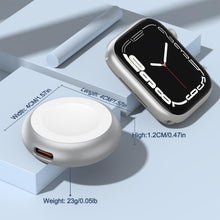 Carica l'immagine nel visualizzatore di Gallery, Caricabatteria per Apple Watch Porta USB C, Magnetico Portatile Caricabatterie, Metallo Alimentatore Viaggio Wireless St