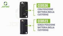 Carica l'immagine nel visualizzatore di Gallery, Jongo® CE0536 - Guscio Chiave Compatibile con Citroën C3 C2 Berlingo II | Cover Telecomando Auto 2 Pulsanti | Batteria C