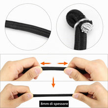 Carica l'immagine nel visualizzatore di Gallery, QWORK® 10 Pezzi 100 cm Corde Elastiche con Ganci, Elastico con Gancio Multiuso per Bagagli, Campeggio