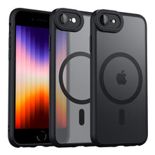 Carica l'immagine nel visualizzatore di Gallery, Amzpas Cover Magnetic per iPhone SE 3/2 (Modello 2022/2020), iPhone 8/7, Custodia Protettiva Completa con Magsafe,Traslu