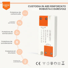 Carica l'immagine nel visualizzatore di Gallery, KSIBNW Trasformatore 220V 12V LED Driver, Alimentatore Convertitore AC 220V a DC 12V 1A 12W Adattatore Trasformatore Cos