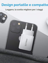 Carica l'immagine nel visualizzatore di Gallery, Caricatore USB da Muro a 3 Porte, 15W/3A Caricabatterie Presa USB Universale per iPhone 11 XS XR Samsung M20 S10 Huawei 