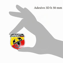 Carica l'immagine nel visualizzatore di Gallery, Abarth Stickers Adesivi 3D Ufficiali Scudetto, 50 mm