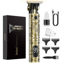 Carica l'immagine nel visualizzatore di Gallery, Tagliacapelli Uomo, LED Rasoio Elettrico Barba Macchinetta per Capelli Portatile Tagliacapelli Uomo Professionale Trimme
