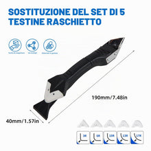 Carica l'immagine nel visualizzatore di Gallery, [Upgrade] 3 in 1 Raschietto Spatola per Silicone Raschietto, LINKINNO Strumenti per Calafataggio Rimozione Tira del Sili