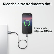Carica l'immagine nel visualizzatore di Gallery, deleyCON 1,5m Cavo Micro USB Cavo di Ricarica e Dati per Ricarica e Sincronizzazione USB-A a Micro USB - Telefono Smartp
