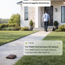 Carica l'immagine nel visualizzatore di Gallery, Air Tag Card per iOS e Android, carta tracciante ricaricabile sottile per portafoglio per Apple Find My e Google Find My