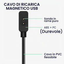 Carica l'immagine nel visualizzatore di Gallery, kwmobile Cavo Caricabatterie Compatibile con Xiaomi Redmi Watch 5 Active/Watch 5 Lite Cavo - Carica Batterie USB Smartwa
