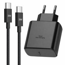 Carica l'immagine nel visualizzatore di Gallery, 45W USB C Caricatore Caricabatterie con 3M Nylon Cavo USB Type-C per Samsung Galaxy S26 S25 S24 S23 S22/S21Note/A53/A15,