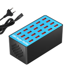 Carica l'immagine nel visualizzatore di Gallery, Caricatore Multiplo, Stazione di Ricarica a 20 Porte USB da 100W/20A, Hub di Alimentazione Compatibile Con iPhone 15/14/