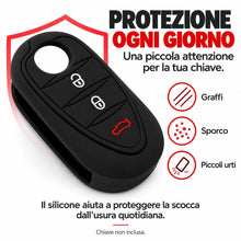 Carica l'immagine nel visualizzatore di Gallery, Cover Chiave Auto in Silicone Telecomando Compatibile con Alfa Romeo 147 156 159 Mito GTA GTO Brera Spider Giulietta Pro