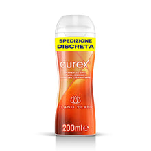 Carica l'immagine nel visualizzatore di Gallery, Durex Massage 2 in 1, Gel Lubrificante Intimo a Base Acqua e Gel per Massaggi, con Ylang Ylang, 200 ml