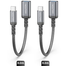 Carica l'immagine nel visualizzatore di Gallery, deleyCON 2x Adattatore USB-C a USB 10 Gbps OTG - Spina C a Presa A - Cavo per iPhone 17/16/15 Air/Pro/Max, Galaxy S25/S2