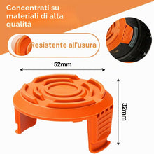 Carica l'immagine nel visualizzatore di Gallery, 2 Pezzi di Ricambio in Plastica Piccolo Tappo per Bobina,Copri Bobina per Decespugliatore,Cappuccio di Bobina Durevole p