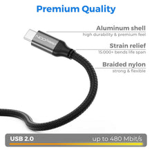 Carica l'immagine nel visualizzatore di Gallery, deleyCON 1,5m Cavo Stampante USB-C - USB-C a USB-B - MacBook, PC, Scanner