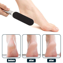 Carica l'immagine nel visualizzatore di Gallery, Acciaio Inox Raspa Piedi e 20pcs Carta Abrasiva, Lima strumenti piedi, Lima per Piedi e Talloni, Calli Remover Pedicure 