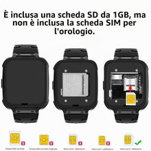 Carica l'immagine nel visualizzatore di Gallery, Smartwatch Bambini Telefono con Chiamata SOS Fotocamera MP3 Musicale