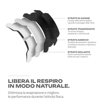 Carica l'immagine nel visualizzatore di Gallery, Brezza - 30 Cerotti Nasali - per Attività Sportiva - Ipoallergenici - Massima Tenuta, Riduce la Fatica - Design Tecnico 