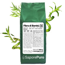 Carica l'immagine nel visualizzatore di Gallery, SaporePuro Fibra di Bambù alimentare - 500 gr - farina a basso contenuto di carboidrati