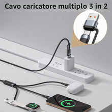Carica l'immagine nel visualizzatore di Gallery, Cavo di ricarica USB C 60W Cavi da USB-C a doppio USBC for iPhone e i Watch
