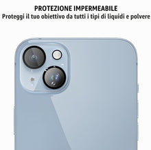 Carica l'immagine nel visualizzatore di Gallery, Protezione Fotocamera per iPhone 14/14 Plus [2 Pezzi] Pellicola Vetrino Telecamera Posteriore Lente Camera