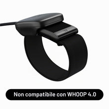 Carica l'immagine nel visualizzatore di Gallery, Caricabatterie base – Compatibile con WHOOP 5.0/MG, One, Peak, Life – Caricabatterie portatile e impermeabile. Non compa