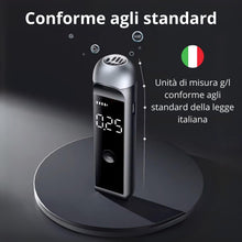 Carica l'immagine nel visualizzatore di Gallery, domyno Etilometro Portatile Alcol Test con Display LCD Tascabile Carica USB Alta precisione Certificato CE