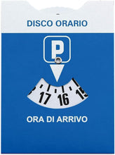 Carica l'immagine nel visualizzatore di Gallery, PAIF Disco Orario Auto Europeo Unificato con Busta Protettiva in PVC - 15x12 CM Parchimetro Disco Orario Italiano x Auto