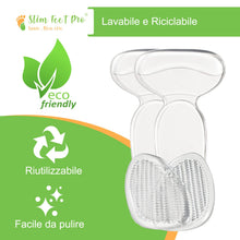 Carica l'immagine nel visualizzatore di Gallery, Solette Mezzo Plantare Cuscinetti per Piedi, Avampiede e Posteriore per scarpe troppo grandi | Cuscinetto Antiscivolo pe