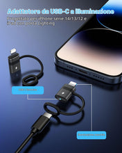 Carica l'immagine nel visualizzatore di Gallery, MoKo Adattatore da USB C a Lightning con Ricarica Veloce PD 36W, Adattatore da USB-C Femmina a Lightning Maschio per iPh