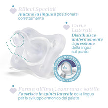 Carica l'immagine nel visualizzatore di Gallery, Chicco Physio Comfort Night Bimba Succhietto di Silicone, 16-36 Mesi, 2 Pezzi, Colori Assortiti