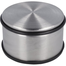 Carica l'immagine nel visualizzatore di Gallery, Westcott Fermaporta in acciaio inox | Fermaporta rotondo con peso proprio di 1,8 kg | Anello in gomma che protegge la po